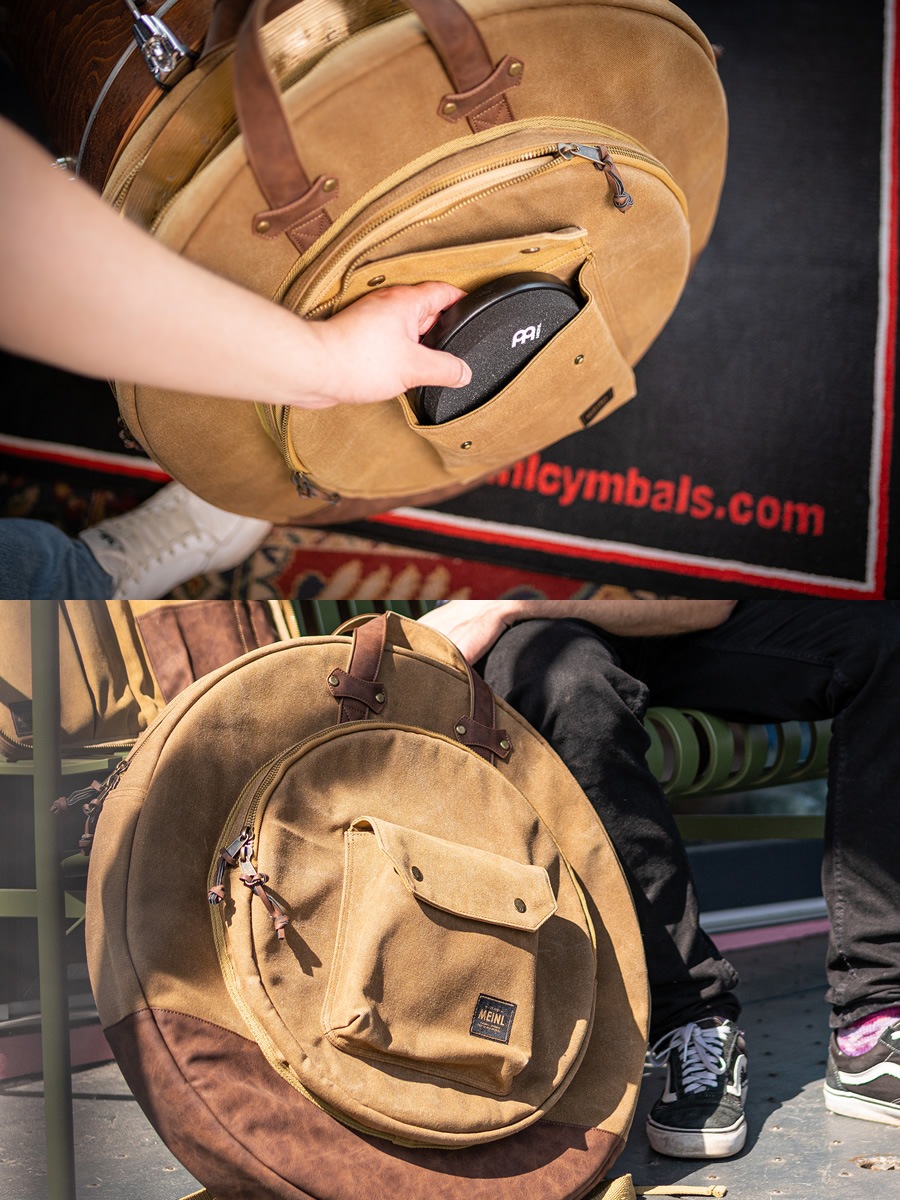 MEINL Waxed Canvas Collection シンバルバッグ MWC22KH / Vintage Khaki (22インチシンバルを収納可能)【マイネル パーカッション Cymbals Bag】