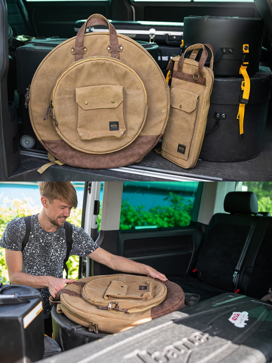 MEINL Waxed Canvas Collection シンバルバッグ MWC22KH / Vintage Khaki (22インチシンバルを収納可能)【マイネル パーカッション Cymbals Bag】