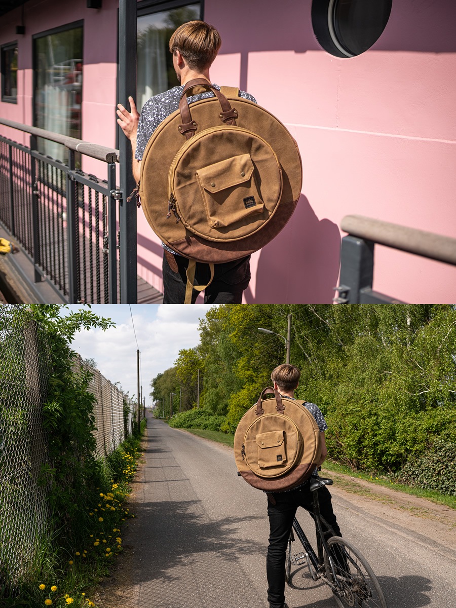 MEINL Waxed Canvas Collection シンバルバッグ MWC22KH / Vintage Khaki (22インチシンバルを収納可能)【マイネル パーカッション Cymbals Bag】