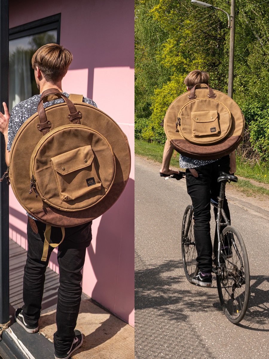 MEINL Waxed Canvas Collection シンバルバッグ MWC22KH / Vintage Khaki (22インチシンバルを収納可能)【マイネル パーカッション Cymbals Bag】