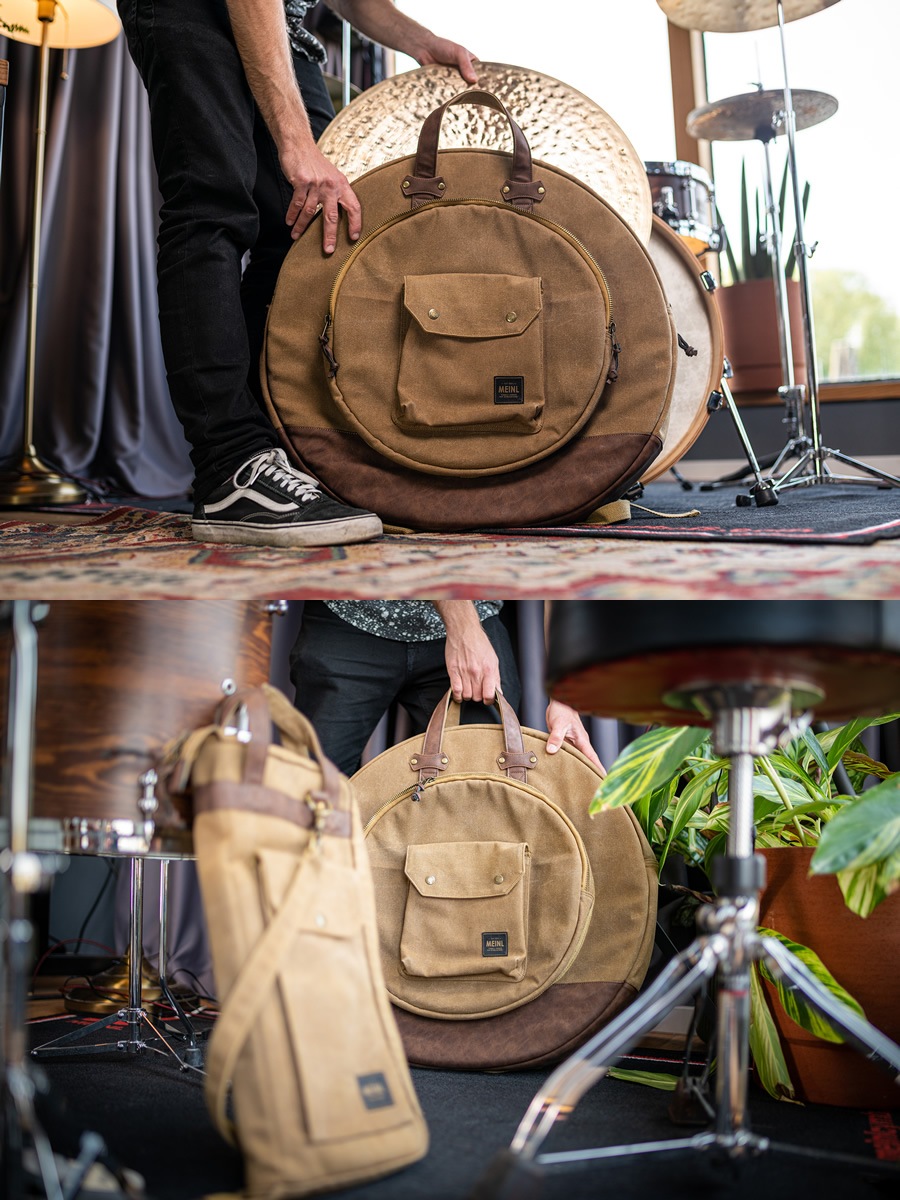 MEINL Waxed Canvas Collection シンバルバッグ MWC22KH / Vintage Khaki (22インチシンバルを収納可能)【マイネル パーカッション Cymbals Bag】
