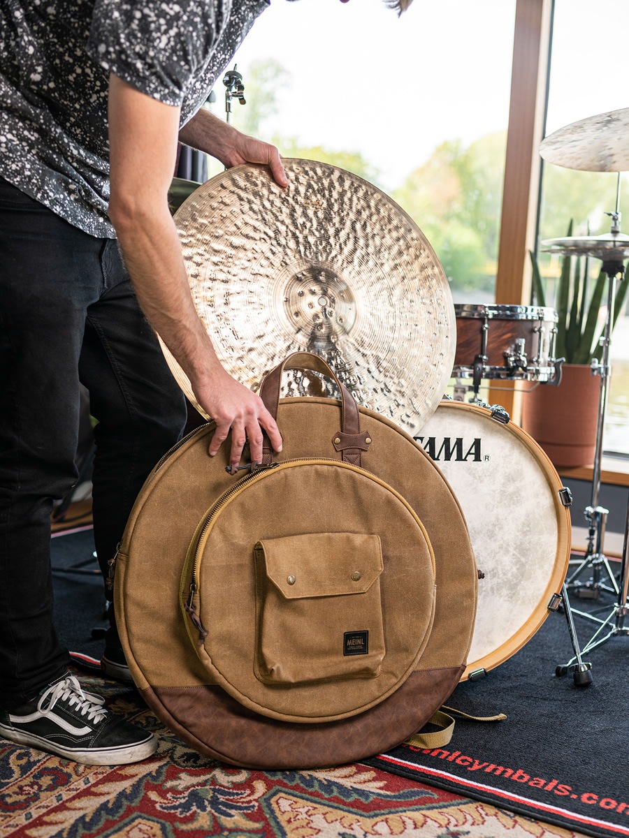 MEINL Waxed Canvas Collection シンバルバッグ MWC22KH / Vintage Khaki (22インチシンバルを収納可能)【マイネル パーカッション Cymbals Bag】