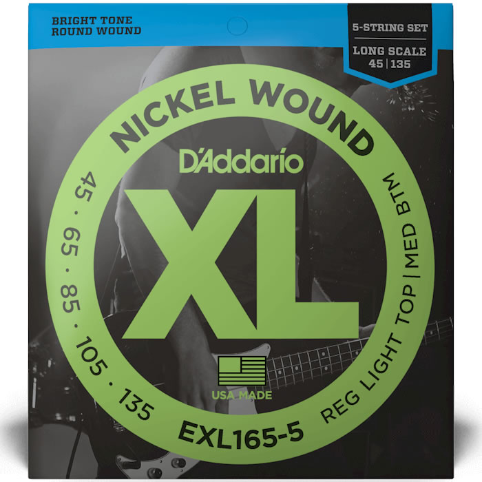 D'Addario ダダリオ ベース弦 Long EXL165-5【ニッケル daddario exl