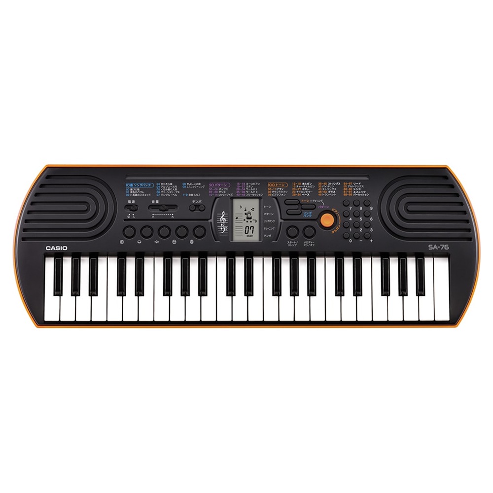 Casio ミニキーボード 44鍵盤 Sa 76 カシオ Sa76 楽器 子供 子供用 ピアノ 電子ピアノ キッズ プレゼントに最適 鍵盤楽器 キーボード サクラ楽器 本店