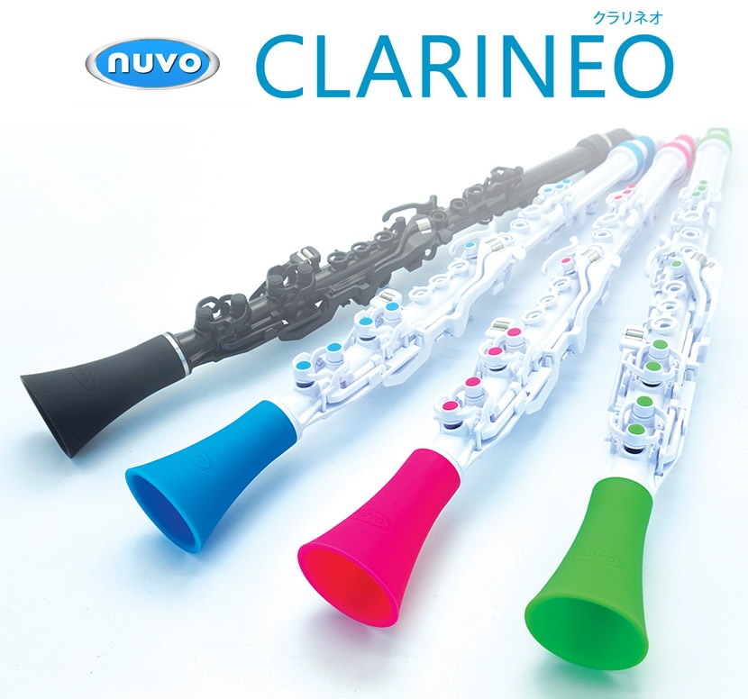 Nuvo Clarineo ヌーボ クラリネオ Ver2.0 入門セット(本体 +ファーストステップ + 譜面台 + メトロノーム 4点セット) 【プラスチック クラリネット】【本体 NCFSJP MA2 MS200JBK】