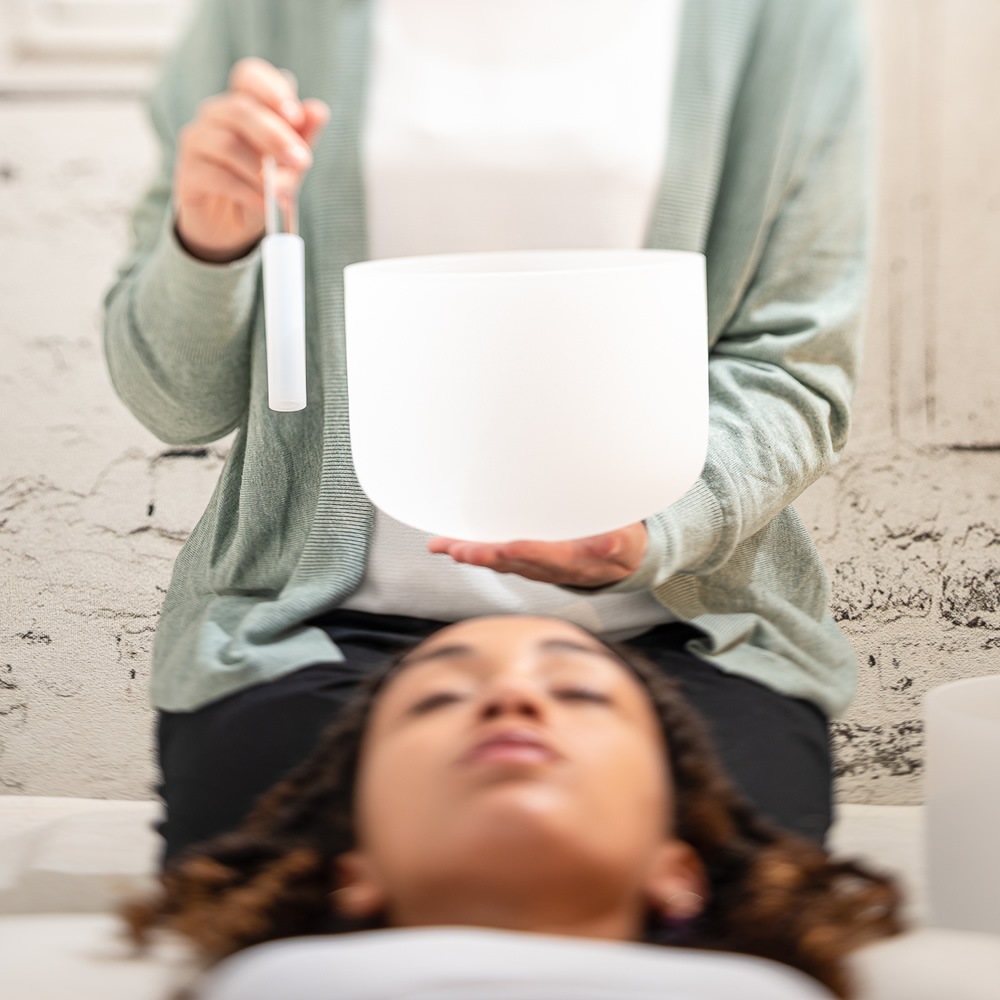 MEINL Sonic Energy クリスタル・シンギングボウル 9インチ ブロウチャクラ CSB9A【マイネル ソニックエナジー CRYSTAL SINGING BOWL ヨガ ヒーリング 瞑想】