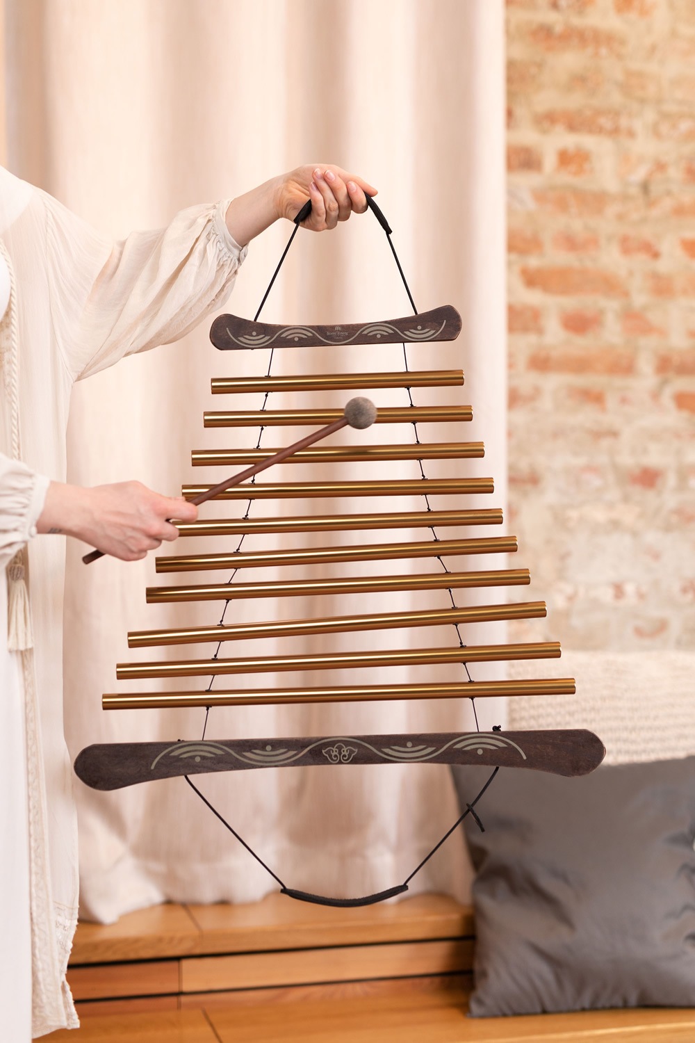 MEINL Sonic Energy メディテーション・フローチャイム MFC10GMAB (ケース、マレット付属)【マイネル ソニックエナジー MEDITATION FLOW CHIME ヨガ ヒーリング 瞑想】