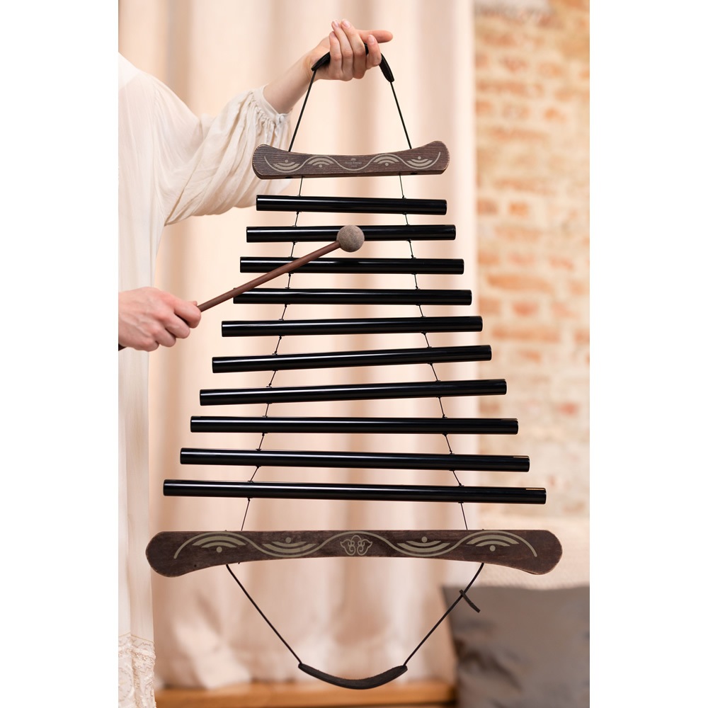 MEINL Sonic Energy メディテーション・フローチャイム 10音 MFC10CMIBK ケース、マレット付属 【 マイネル ソニックエナジー MEDITATION FLOW CHIME ヨガ ヒーリング 瞑想 サウンドバス サウンドセラピー リラクゼーション 音浴 】