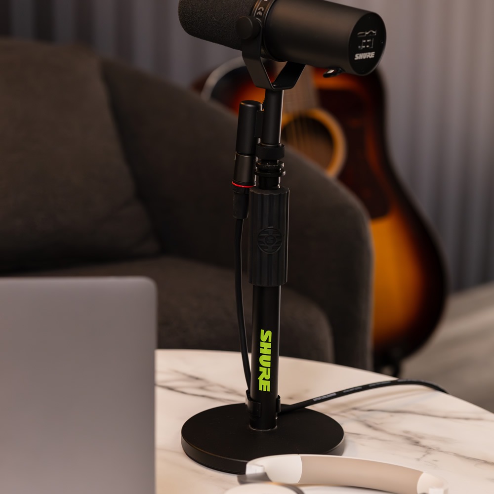 Shure by Gator 卓上マイクスタンド ストレートタイプ 丸型ベース SH-DESKTOP1 【 シュア ゲーター ダイナミックマイク コンデンサーマイク SHDESKTOP1 】