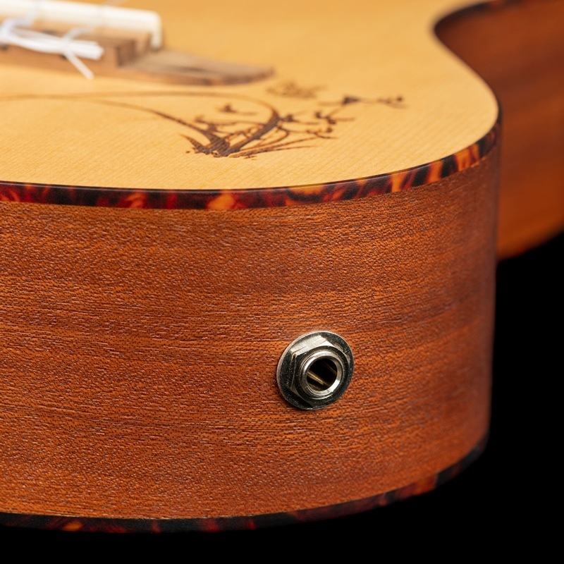 ORTEGA (オルテガ) テナーウクレレ BONFIREシリーズ RU5CE-TE (ケース付) 【スプルーストップ カッタウェイ エレキ仕様】