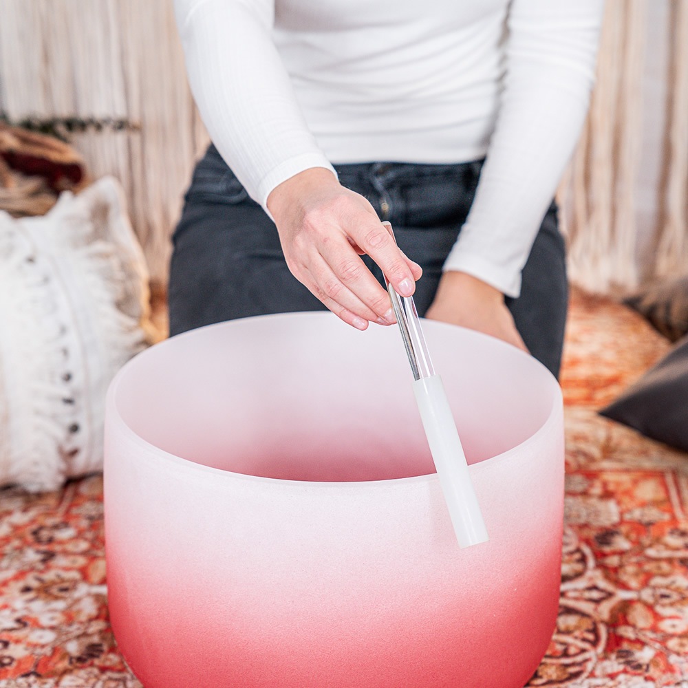 MEINL Sonic Energy クリスタル・シンギングボウル カラーフロストシリーズ 14インチ ルートチャクラ CSBC14C【マイネル ソニックエナジー CRYSTAL SINGING BOWL ヨガ ヒーリング 瞑想】