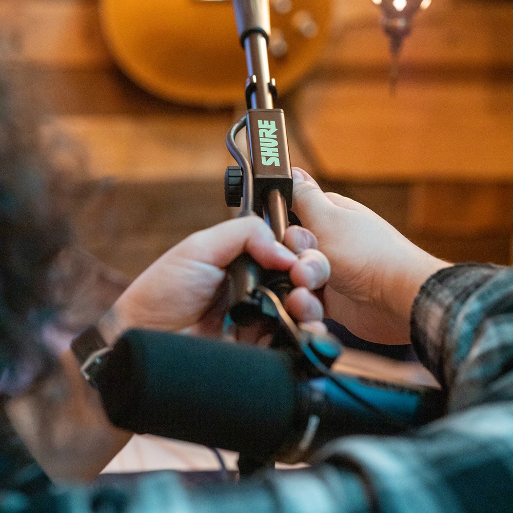 Shure by Gator 卓上マイクスタンド ブームタイプ 角型ベース SH-DESKTOP2 【 シュア ゲーター ダイナミックマイク コンデンサーマイク SHDESKTOP2 】