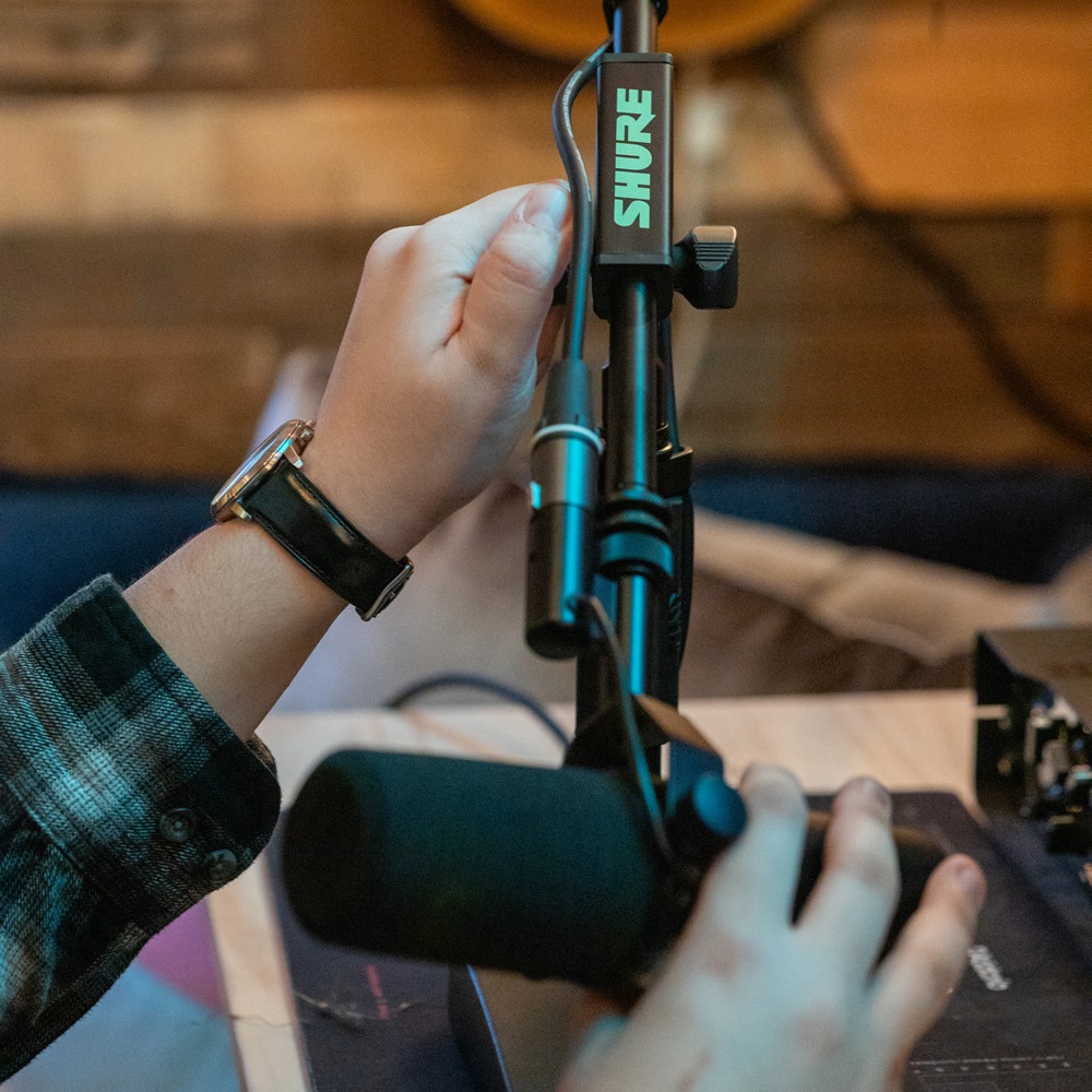 Shure by Gator 卓上マイクスタンド ブームタイプ 角型ベース SH-DESKTOP2 【 シュア ゲーター ダイナミックマイク コンデンサーマイク SHDESKTOP2 】