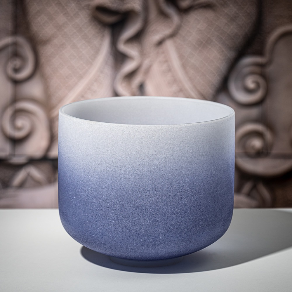 MEINL Sonic Energy クリスタル・シンギングボウル カラーフロストシリーズ 9インチ ブロウチャクラ CSBC9A【マイネル ソニックエナジー CRYSTAL SINGING BOWL ヨガ ヒーリング 瞑想】