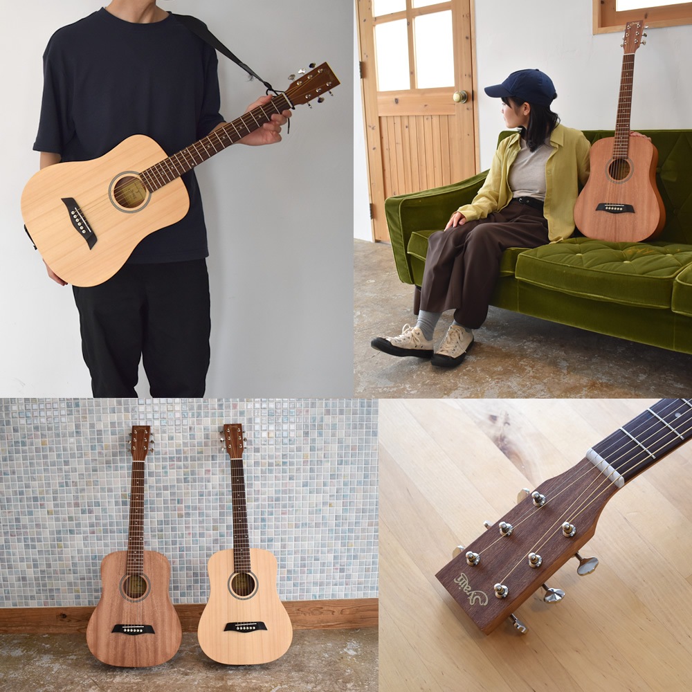 ミニギター S.Yairi コンパクト エレクトリック アコースティックギター YM-02E （単品/ソフトケース付属） 【 アコースティックギター ヤイリ YM02E YM02 エレアコ ミニ アコギ 】