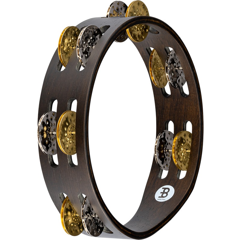 MEINL Percussion タンバリン コンパクトウッド・シリーズ Nickel Plated Steel/Solid Brass Jingles 2rows CTA2VM-WB 【マイネル パーカッション 8インチ(約20cm)】