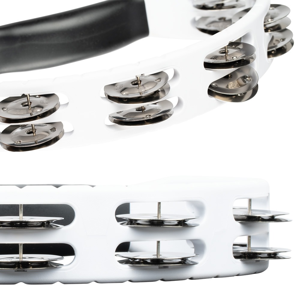 MEINL Percussion タンバリン Headliner Series ABS樹脂フレーム 2Row ステンレス・スチールジングル HTMT1WH【マイネル パーカッション Tambourine】