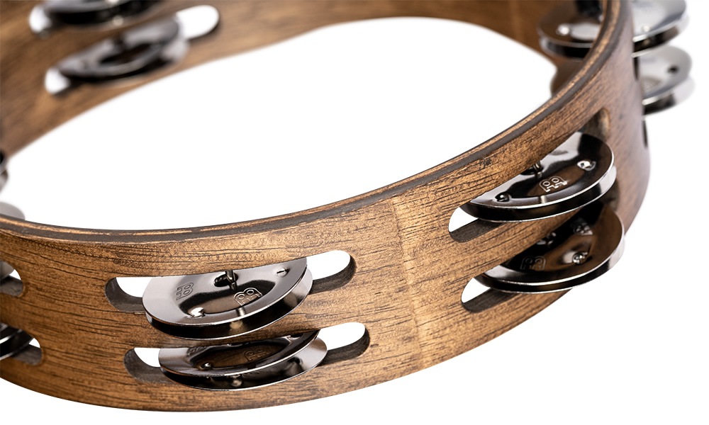 MEINL Percussion タンバリン コンパクトウッド・シリーズ Stainless Steel 2rows CTA2WB【マイネル パーカッション 8インチ(約20cm)】