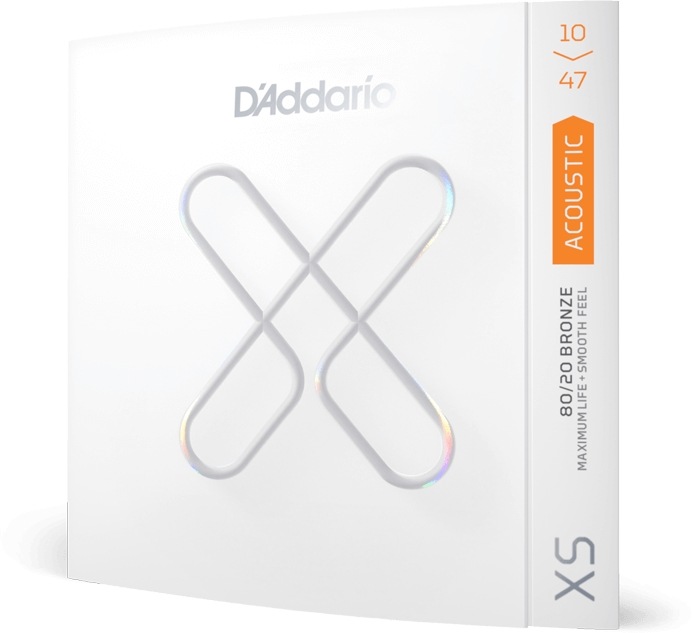 D'Addario アコースティックギター弦 XSABR1047 Extra Light 010-047［ダダリオ アコギ コーティング 80/20 ブロンズ]【ゆうパケット対応】