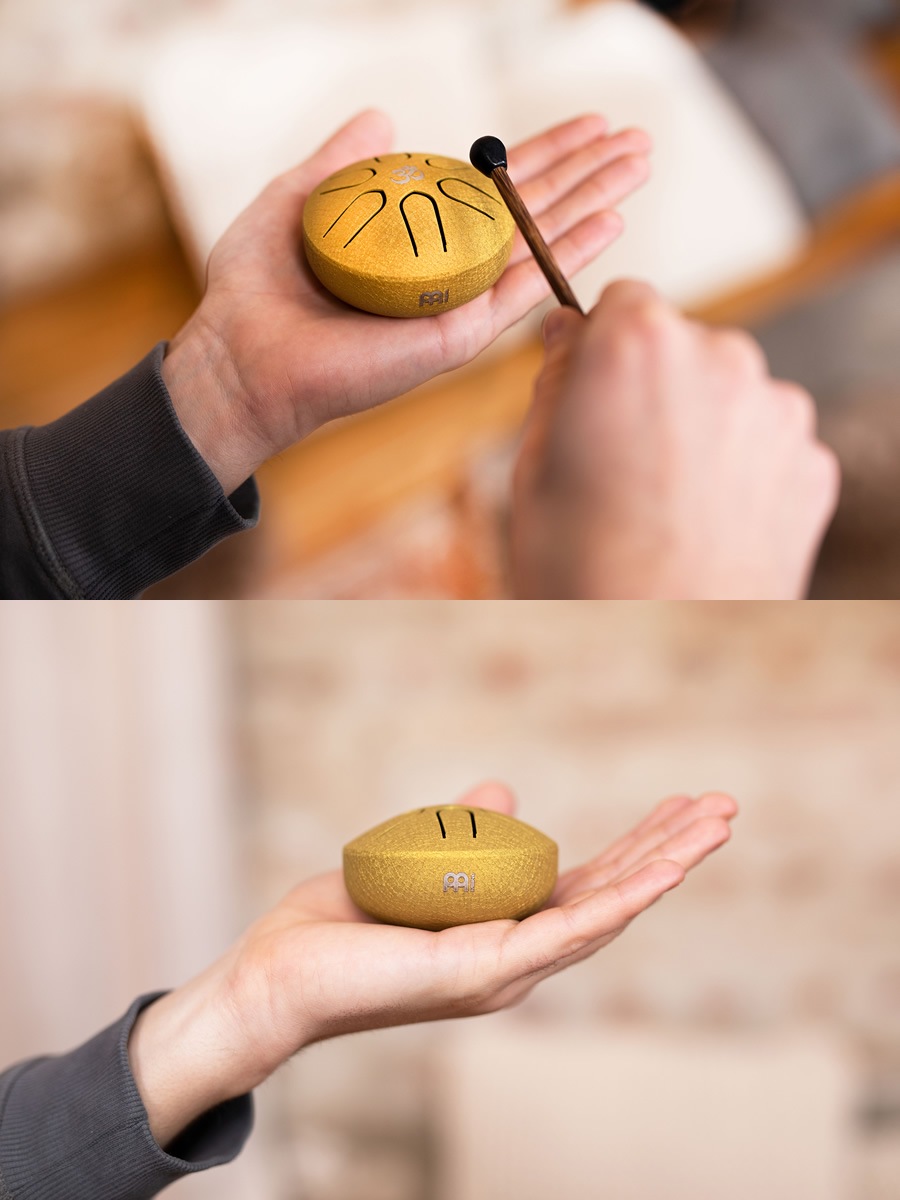 MEINL Sonic Energy ポケット・スチール・タングドラム PSTD Series (A Major)【マイネル ソニックエナジー POCKET STEEL TONGUE DRUM ミニスリットドラム ミニタングドラム 3インチ】