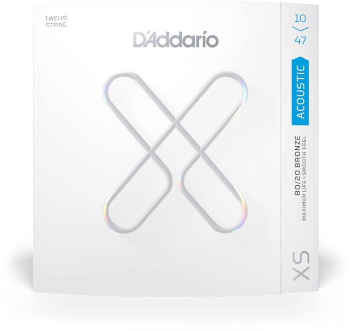 D'Addario アコースティックギター弦 XSABR1047-12 12弦 Light 010-047［ダダリオ アコギ コーティング 80/20 ブロンズ]【ゆうパケット対応】