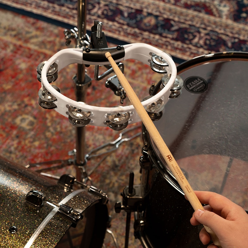 MEINL Percussion タンバリン スタンド取り付けタイプ Headliner Series ABS樹脂フレーム 2Row ステンレス・スチールジングル HTMT2WH【マイネル パーカッション MOUNTABLE TAMBOURINE】