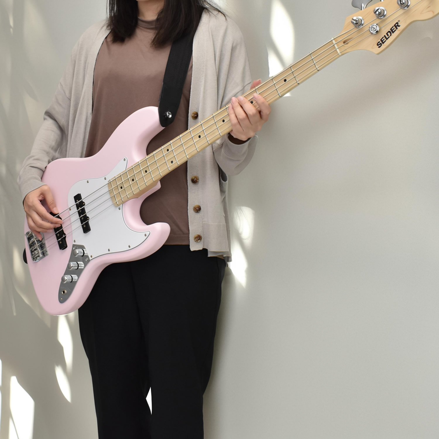 SELDER セルダー エレキベース ピンク 初心者　JB-30 ベース　エレキ SELDER エレキベース PB-30/JB-30 13点初心者セット〔セルダー