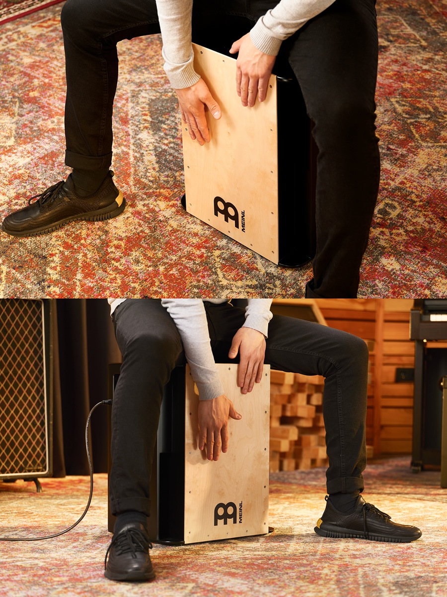 MEINL Percussion カホン ピエゾピックアップ搭載 Pickup Vertical Subwoofer Cajon PSUBCAJ6B【マイネル パーカッション サブウーファー】