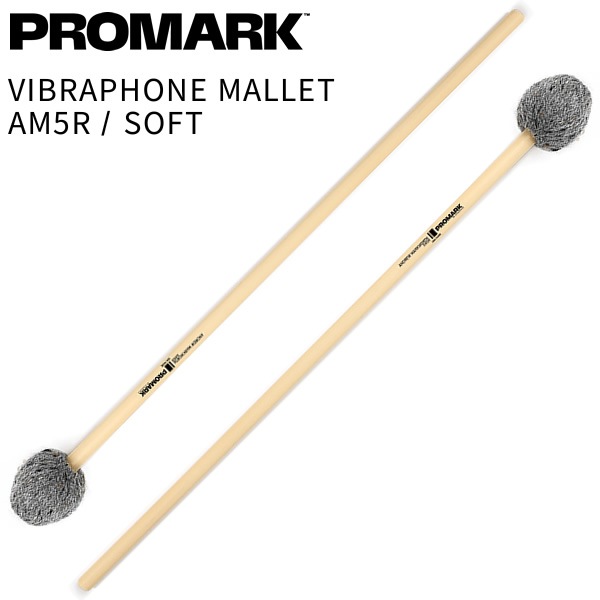PROMARK ビブラフォンマレット Andrew Markworth Series AM5R SOFT【プロマーク キーボードマレット 鍵盤マレット Vibraphone Mallet パーカッション 打楽器 バチ 】