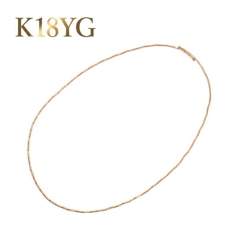 管理医療機器　K18YG 肩こり解消 フリーサイズ ネックレス【71.0cm】【送料無料】ゴールド 健康 肩こり ゴールドネックレス 磁器 永久磁石 血行改善 健康ネックレス 代引手数料無料 品質保証書 レディース ジュエリー ギフト 女性 贈り物 ご褒美 入学 入園 結婚式 パーティ