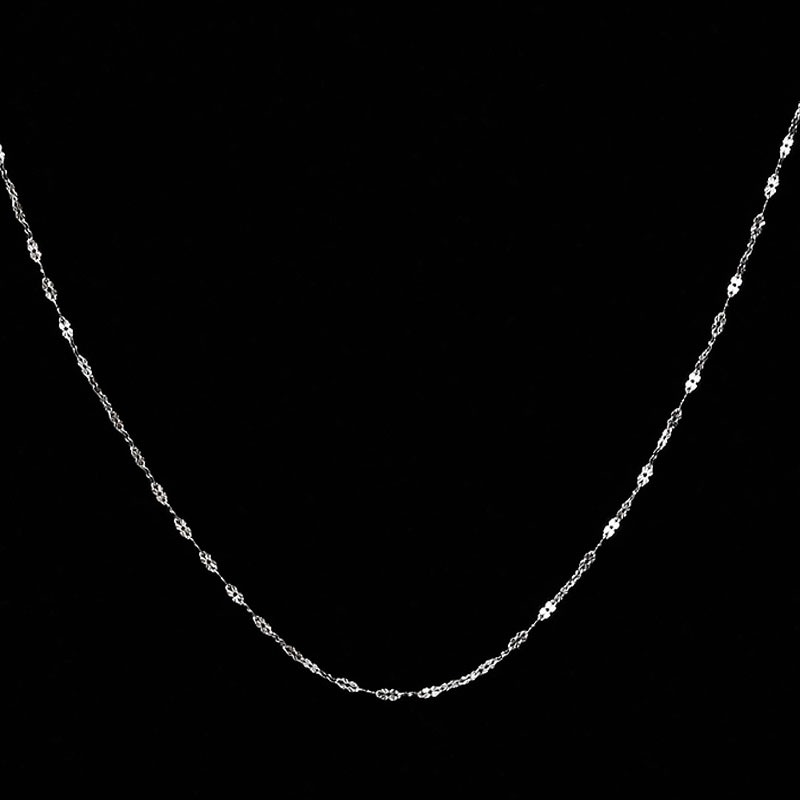 【造幣局 検定刻印入り】Pt999 純プラチナ 四葉 ネックレス 42cm【送料無料】純プラチナチェーン 人気 プラチナ 地金ネックレス 代引手数料無料 品質保証書 レディース ジュエリー ギフト 女性 贈り物 ご褒美 高貴