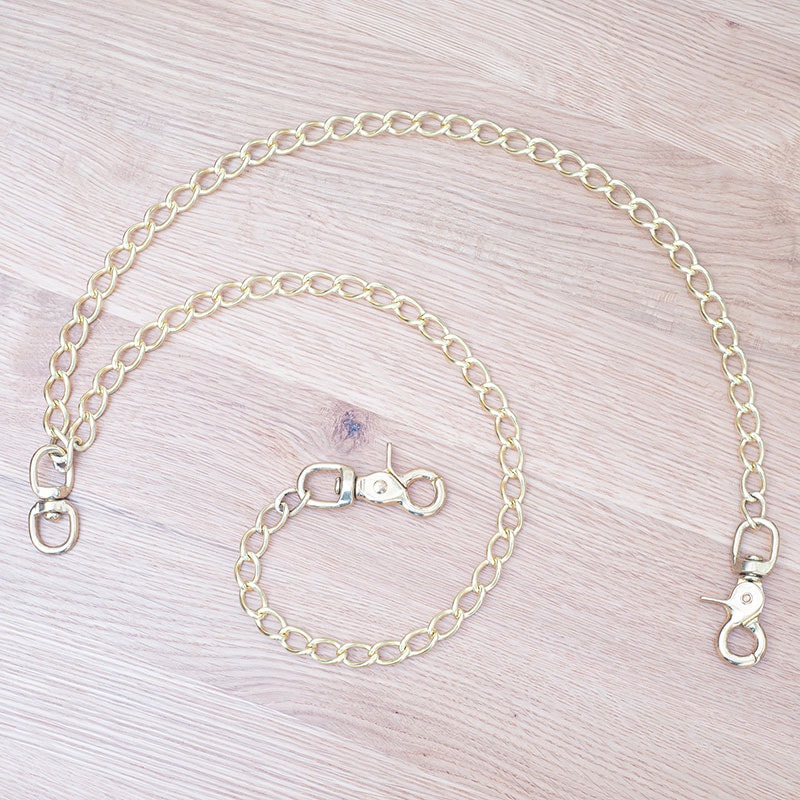 多頭引き　真鍮無垢チェーンリード　溶接タイプ　長さカスタム注文可能　A2101　5940円～(長さで金額増減あり)