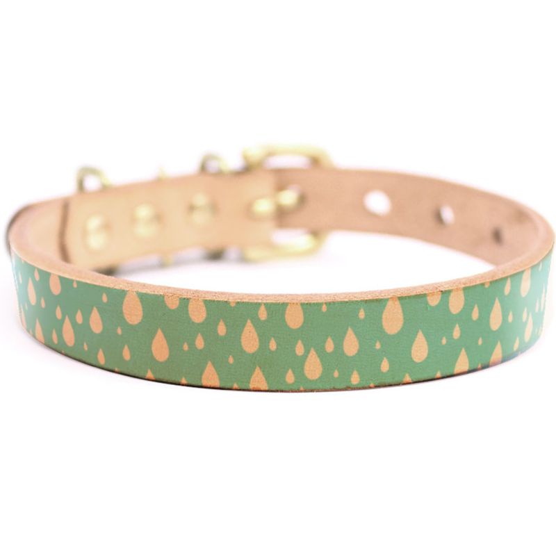 特注　猫用Framer アンティークな風合い 本革首輪 メタル危険防止金具 (首周り18-28cm)　##CT23073