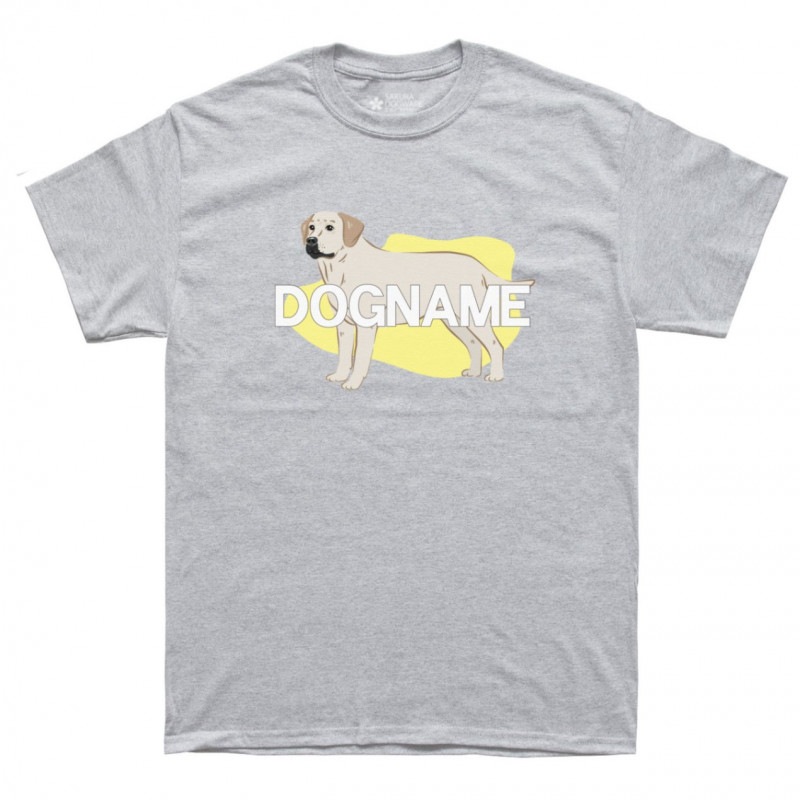 SAKURA DOGWARE FACTORY 名入れ　ユニセックス　Tシャツ ラブラドールレトリバー　毛色イエロー　6006-yl