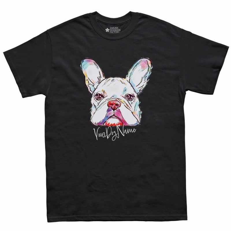 SAKURA DOGWARE FACTORY 名入れ　ユニセックス　Tシャツ　　フレンチブルドッグ　6023