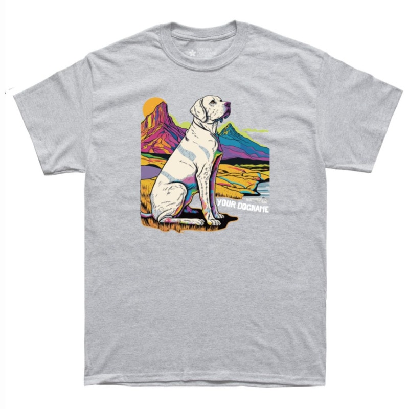 SAKURA DOGWARE FACTORY 名入れ　ユニセックス　Tシャツ ラブラドールレトリバー　6028