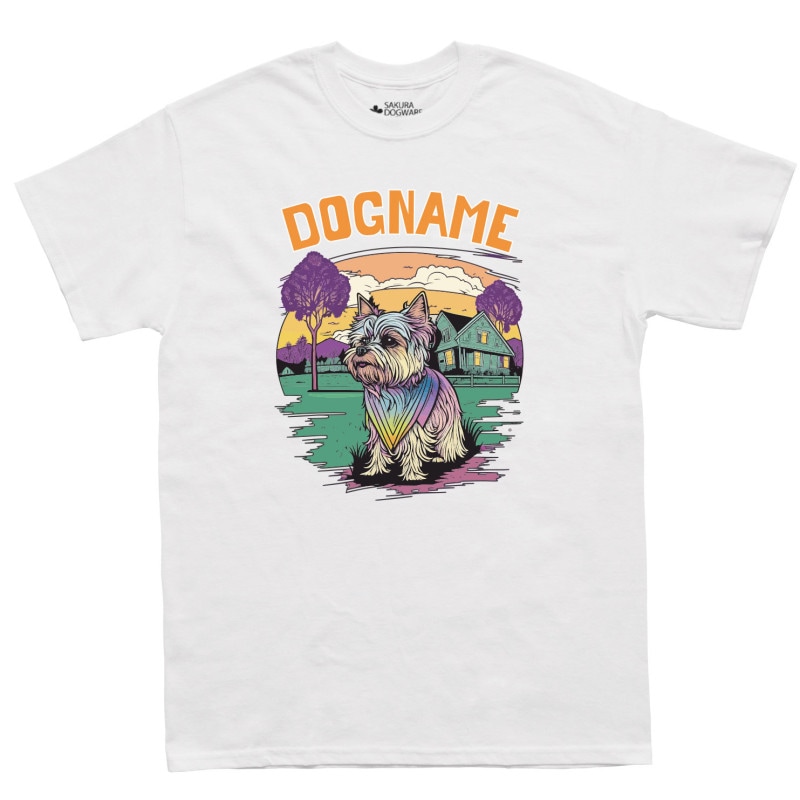 SAKURA DOGWARE FACTORY 名入れ　ユニセックス　Tシャツ　ヨークシャテリア　6031
