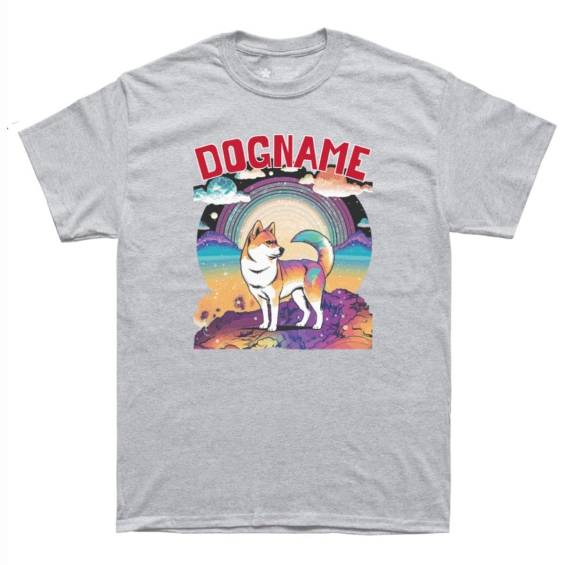 SAKURA DOGWARE FACTORY 名入れ　ユニセックス　Tシャツ　柴犬　6035