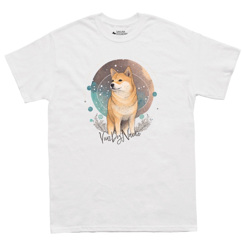 SAKURA DOGWARE FACTORY 名入れ　ユニセックス　Tシャツ　柴犬　6036