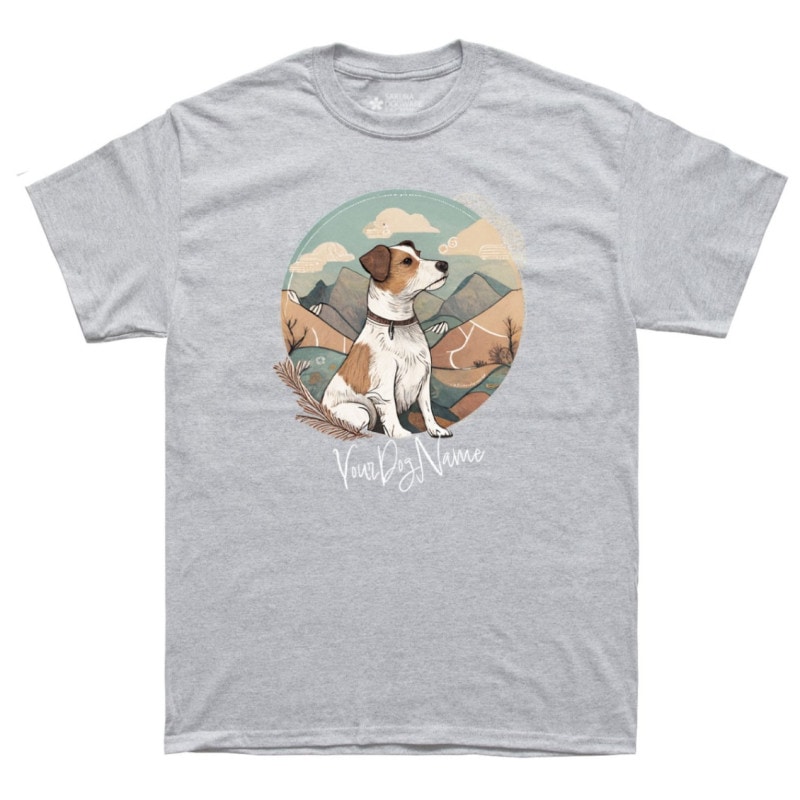 SAKURA DOGWARE FACTORY 名入れ　ユニセックス　Tシャツ　ジャックラッセルテリア　6039