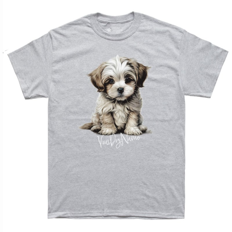 SAKURA DOGWARE FACTORY 名入れ　ユニセックス　Tシャツ　マルチーズ 6059