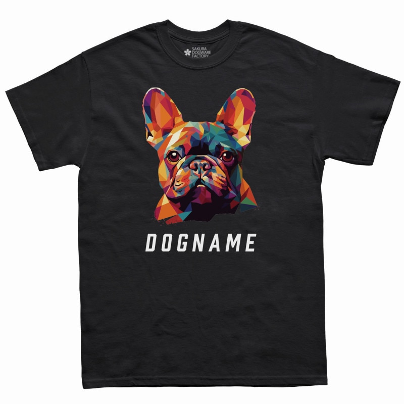 SAKURA DOGWARE FACTORY 名入れ　ユニセックス　Tシャツ　フレンチブルドッグ 6063