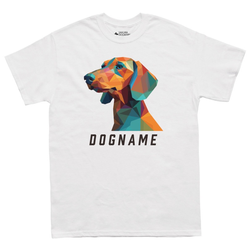 SAKURA DOGWARE FACTORY 名入れ　ユニセックス　Tシャツ　ダックスフンド 6066