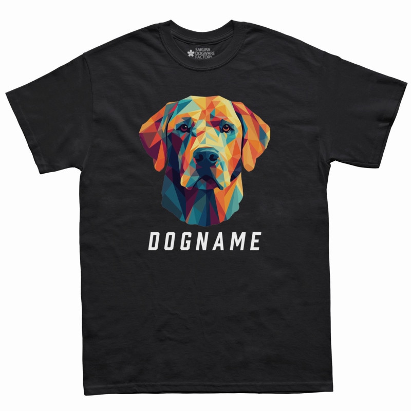 SAKURA DOGWARE FACTORY 名入れ　ユニセックス　Tシャツ　ラブラドールレトリバー 6067