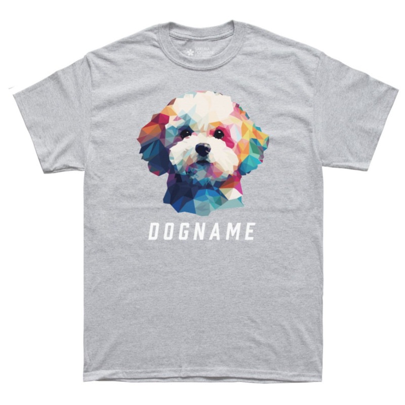 SAKURA DOGWARE FACTORY 名入れ　ユニセックス　Tシャツ　ビションフリーゼ 6070