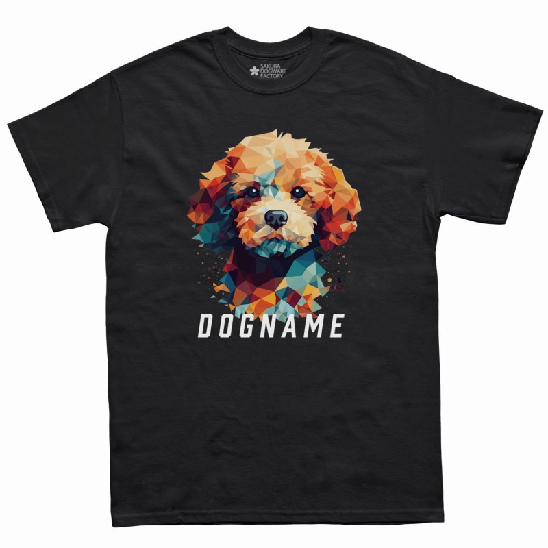 SAKURA DOGWARE FACTORY 名入れ　ユニセックス　Tシャツ　トイプードル 6071