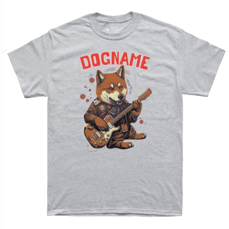 SAKURA DOGWARE FACTORY 名入れ　ユニセックス　Tシャツ　柴犬　6072