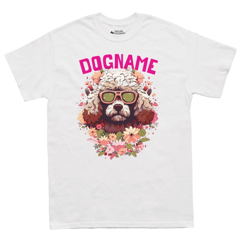 SAKURA DOGWARE FACTORY 名入れ　ユニセックス　Tシャツ　トイプードル　6086