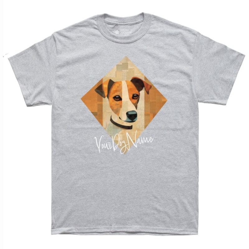 SAKURA DOGWARE FACTORY 名入れ　ユニセックス　Tシャツ　ジャックラッセルテリア　6094