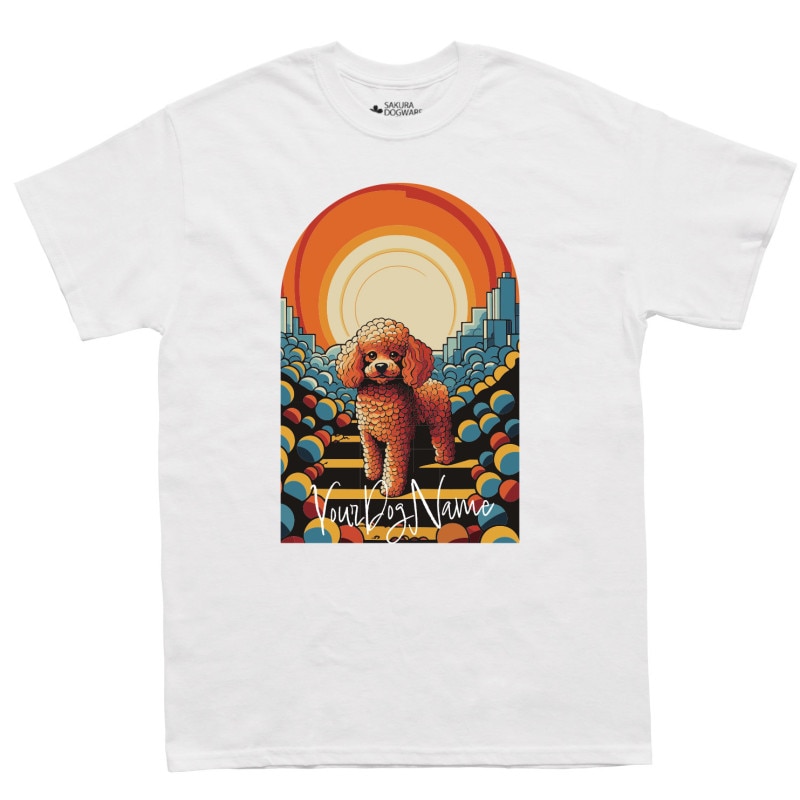 SAKURA DOGWARE FACTORY 名入れ　ユニセックス　Tシャツ　トイプードル　6096